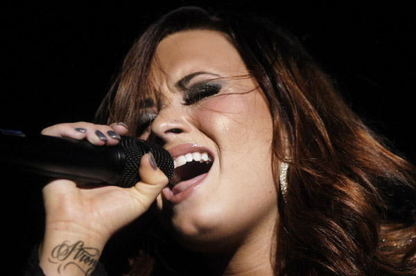 DETROIT MI NOVEMBER 16 Demi Lovato performs on the opening night of her 